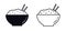 Rice bowl food restaurant icon