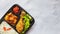 rice box fried chicken asian bento