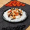 Rice with chicken, prunes and dried apricots