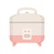 Rice cooker icon, flat style