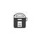 Rice Cooker icon template vector