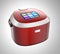 Rice cooker with touch screen which can control rice cooking mode