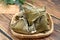 Rice dumpling is a traditional Chinese rice dish made of glutinous rice and wrapped in bamboo leaves, Dragon Boat Festival is