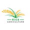 Rice farming logo design