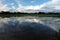 Rice field asian sky-clouds