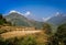 Rice fields on the Annapurna Base Camp Trek, Nepal