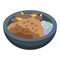 Rice food icon isometric vector. Dish cuisine