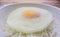 Rice and fried egg convenience food