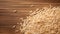 Rice Grain Photography Studio Lighting on Wood Background