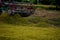 rice harvester In the golden rice fields ready to be harvested