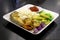 Rice mackerel Thai food Vegetables include eggplant, eggplant, zucchini, cucumber and Sesbania