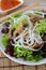 Rice noodles with mushrooms