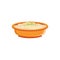 Rice Pudding In Bowl Supplemental Baby Food Products Allowed For First Complementary Feeding Of Small Child Cartoon