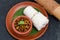 Rice Puttu or steamed rice cake Kerala breakfast food