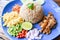 Rice Seasoned with Shrimp Paste Recipe - Rice Mixed with Shrimp paste Thai food