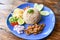 Rice Seasoned with Shrimp Paste Recipe - Rice Mixed with Shrimp paste Thai food