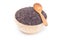 Riceberry in wooden bowl