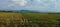 Ricefield, mountains, a sky, sunset,cloud