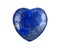 Rich blue lapis lazuli heart cabochon from Afghanistan