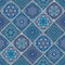 Rich Blue Tile Ornament