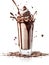 Rich chocolate milkshake