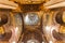 Rich decorated ceiling and dome of the Patriarchal cathedral in Bucharest, Romania