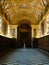 Rich decorated corridor of the sacristy of the Chartreuse of St. Martin in Naples, Italy.