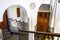 Rich decorated staircase and interior of Torre Bellesguard house, Barcelona, Spain, Europe