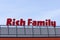 Rich Family signboard on store