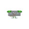 Rich and famous gaming VGA card cartoon character with money on hands