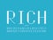 Rich font. Vector alphabet letters