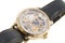 Rich gold swiss made chronograph watch