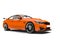 Rich orange modern luxury sports car