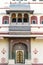 Rich ornate gate of the city palace in Jaipur, Rajasthan, India