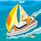 Rich People Yacht Isometric Illustration