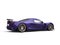 Rich purple futuristic supercar - side view