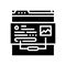 rich snippets seo glyph icon vector illustration