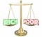 Rich Vs Poor Have or Not Scale Balance Class Warfare 3d Illustration