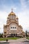 The richly decorated orthodox Cathedral of St. John the Baptist in Fagaras, Brasov County, Transylvania, Romania.