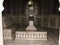 Richly decorated tombs inside the white marble Taj Mahal mausoleum