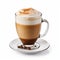 Richly Layered Latte Coffee Cup: A Creative Commons Attribution