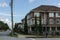 RICHMOND, CANADA - FEBRUARY 2, 2020: Architectural details of modern townhouses Alder street