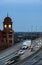 Richmond Virginia and Historic Clock Tower at twilight