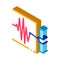 Richter scale measurement isometric icon vector illustration