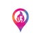 Ricket fire gps logo icon.