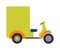 Rickshaw bike vector isolated