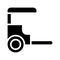 Rickshaw vector, Chinese lunar new year solid icon