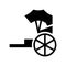 Rickshaw vector, Chinese New Year related solid style icon