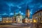 Riddarholmen Church at dusk in Stockholm HDR image