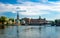 Riddarholmen island with Riddarholm Church spires, Stockholm, Sw